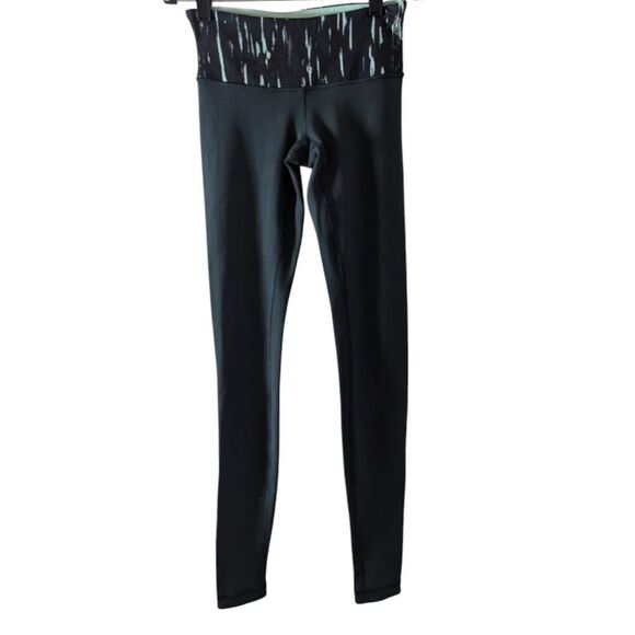 LULULEMON ATHLETICA Wunder Under Pant III In Dark Fuel/Menthol (Reversible) Size - Picture 4 of 5